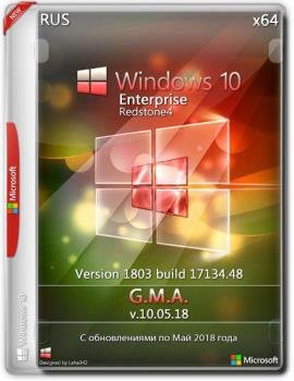 Windows 10 Enterprise RS4 {x64} by G.M.A. / v.10.05.18 /
