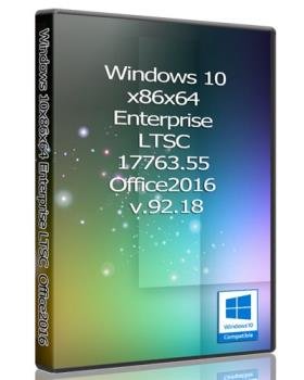 Windows 10x86x64 Enterprise LTSC 17763.55 & Office2016 v.92.18 (x86-x64) by Uralsoft