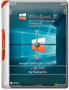 Windows 10 (v1809) x64 5in1 by kuloymin v16 (esd)