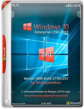 Windows 10 Enterprise LTSC 2019 17763.253 Version 1809 [2in1] DVD by Andreyonohov(x86-x64)