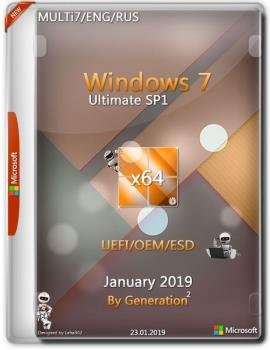 Windows 7 Ultimate SP1 x64 3in1 OEM Jan 2019 by Generation2