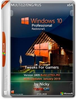 Windows 10 Pro RS5 + tweaks For Gamers and user by Nickyseb (x64) (Multi-12) [28/01/2019]