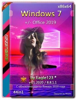 Windows 7 SP1 44in1 (x86/x64) +/- Office 2019 by Eagle123 (01.2020)