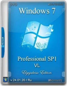 Windows 7 Pro SP1 VL (x64) Elgujakviso Edition (v.24.01.20)