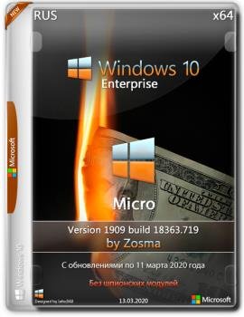 Windows 10 Enterprise x64 micro 1909 build 18363.719 by Zosma