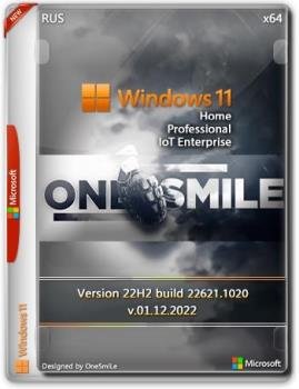 Windows 11 22H2 x64 Rus by OneSmiLe [22621.1020]