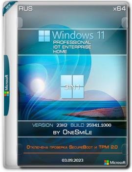 Windows 11 23H2 x64  by OneSmiLe 25941.1000