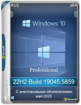 Windows 10 Pro 22H2 Build 19045.5859 Update 2025-05-28