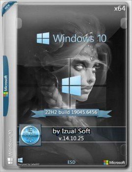Windows 10 Pro 22h2 Build 19045.6456 by Izual Soft [v14.10.25]