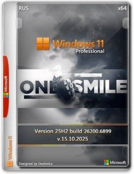 Windows 11 Pro 25H2 build 26200.6899 by OneSmiLe