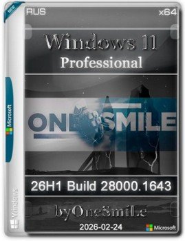 Windows 11 ������� by OneSmiLe 26H1 build 28000.1643